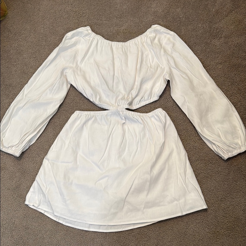 Gianni Bini White Off-Shoulder Dress
